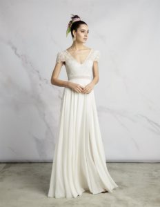 Boho Brautkleid mit Spitze