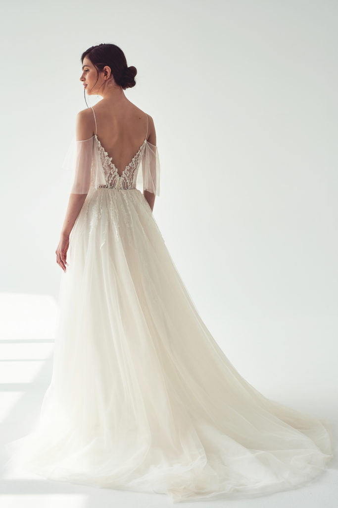 Brautkleid mit Tüllrock