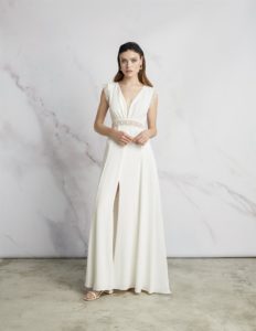 Brautkleid mit Beinschlitz