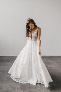 Brautkleid mit Tellerrock